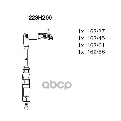 Br-223h200_к-Кт Проводов! Audi A3/A4, Seat Ibiza, Vw Golf 1.6 94 Bremi 223h200 BREMI арт. 223H200