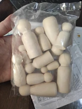12pc Natural sin terminar muñeco de madera con pinza órganos gente formas para manualidades