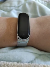 Correas de mi banda 5 adecuado para Xiaomi pulsera 3/4/5/6 Correa 04 línea 304 de metal de acero inoxidable pulsera