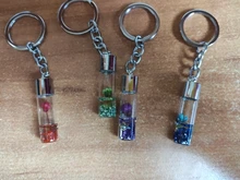 Llavero creativo de flor seca para mujer y niña, llaveros brillantes de flor eterna, colores surtidos, accesorios para bolso de coche