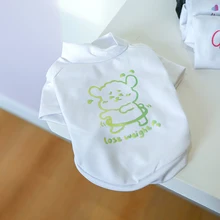 

Customize Printed Cartoon Pet Cloth Nice Breathable Dog Shirt Jacket For Small Medium Large Dog Cat Comfortable Cotton Pet Shirt