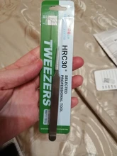 Vetus-Pinzas profesionales para pestañas, de acero inoxidable, antiestáticas, para extensión de pestañas postizas