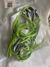 Las mujeres conjuntos de Bikini estampado de cebra verde neón de vacaciones de playa de ocio 2 piezas Sexy traje de baño de trajes G String Thong Tops Halter para mujer traje de baño