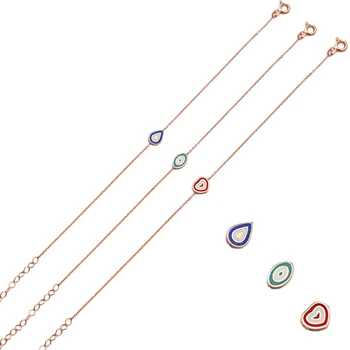 

MINT Jewelry Evil Eye Double Side Bracelet Minimalist Evil Eye Bracelet 925 Silver Handmade In Turkey