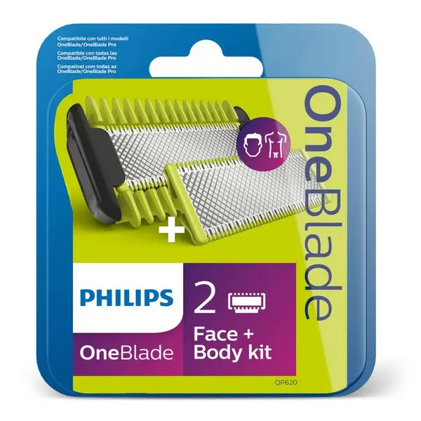 Лезвие для бритья Philips QP620 зеленый
