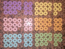 Cuadernos con agujero De Seta anillo de plástico, 100 Uds., 28MM, planchas de disco de encuadernación, accesorios para Carpeta, suministros