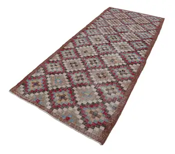 

124x280 Cm Multicolor Handmade Bohemian Rug-4x9 Ft