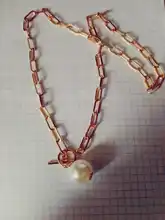Choker Necklace Pendant Lariat Long-Chain Wedding-Punk Baroque Pearl Gold-Color Gothic