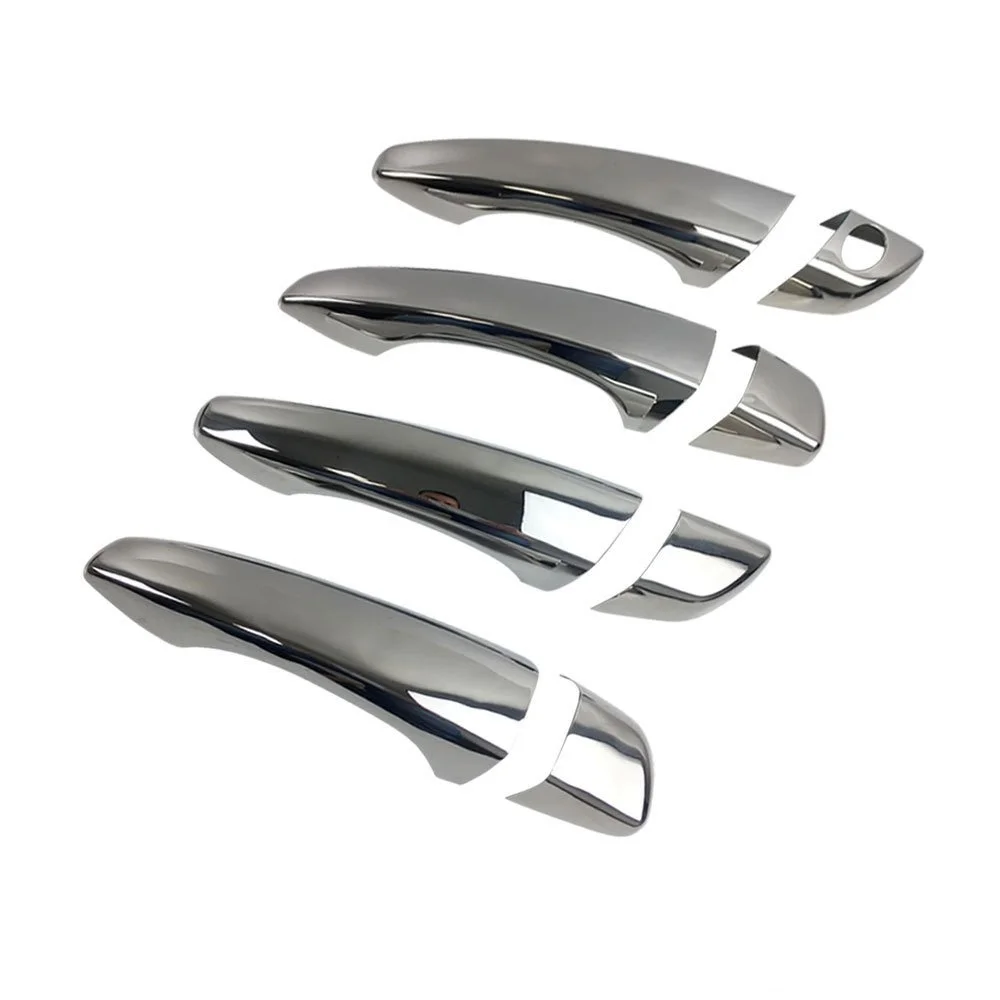 FOR CITROEN C3 AIRCROSS 2017-2021 8 PCS 4 CHROME DOOR HANDLE STAINLESS  STEEL WATER PROOF PROTECTION BRIGHT PERFORMANCE ACCESSORIES CUSTOM