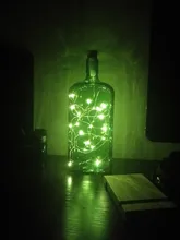 Fairy-Lights Decorative Garland Party-Lamp Wine-Bottle Wedding Garden Rechargeable LED
