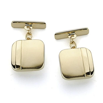 

Cufflinks 18k gold square 14mm. Trevilla [7220]