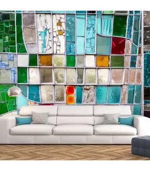 

Mural-Sapphire Stained Glass