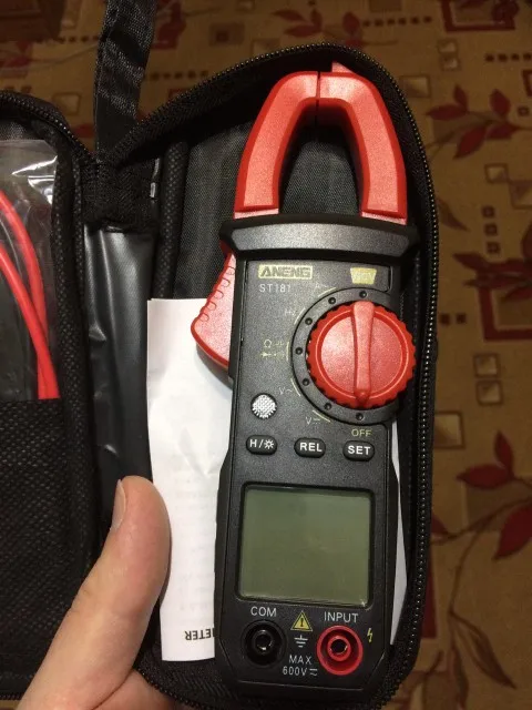 Отзыв о товаре ANENG ST181 токовые клещи DCAC тик ток клещи мультиметр мультиметр с клещами  4000 отсчетов тестер клещи токовые цифровой мультиметр Амперметр Тест напряжения er  усилитель Гц Емкость NCV Ом Тест токоизмеритель клещи от пользователя T***v