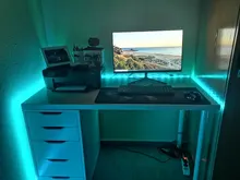 Tira de Luces Led RGB 5050 DC 12V IP20, lazo cinta Flexible diodo Bluetooth WIFI IR mando a distancia adaptador