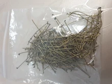 200 unids/bolsa 20 25 30 40 50 60mm Pines de cabeza plana Color dorado/plateado/bronce/rodio para hallazgos de joyería que hacen suministros DIY