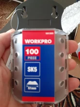 WORKPRO – Cuchillas de acero SK5, cuchillas profesionales originales de acero, 100 piezas