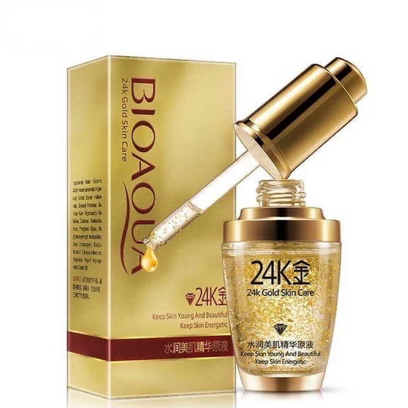 BIOAQUA 24K Gold Skin Care Сыворотка с частицами золота и гиалуроновой кислотой | Красота