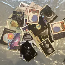 46 unids/pack Retro Museo filatélico serie cuarderno de recortes con pegatinas decorativas palo etiqueta álbum diario papelería pegatina de sello