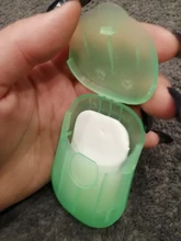 Mini jabón portátil de viaje para lavado de manos y baño, hojas de corte perfumadas desechables, caja de jabón, almacén de EE. UU.