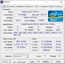 Procesador Intel Xeon E3 1230 V2 3,3 GHz Quad-Core, CPU SR0P4 LGA 1155