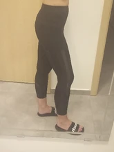 NORMOV-mallas deportivas para mujer, Leggings de malla con bolsillo, cintura alta, transpirables, cómodas