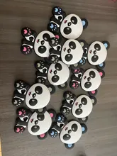 Chenkai-mordedor de silicona para coche, elefante, Koala, teléfono, flamenco, conejo, chupete para bebé, colgante de dentición simulada de grado alimenticio, 10 Uds.
