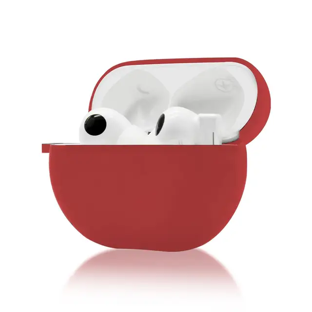 Bright Silicone Case POCKET For Huawei Free bass Pro Wireless Headphones Durable Colorful Case For Wireless Headphones Red