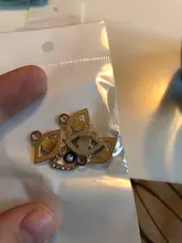 5 uds. Amuleto de ojo malvado pulsera de diamantes de imitación DIY cristal medallón de memoria viva accesorios pendientes COLLAR COLGANTE hallazgos