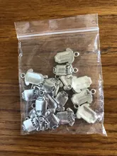 20 piezas de amuletos bebé Onesie overol paño 17x12mm bronce tibetano Color plata colgantes joyería antigua fabricación artesanal DIY