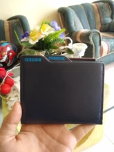 Cartera de piel sintética para hombre, bolsos plegables cortos, multifunción, a la moda, bolsa con cierre monederos pequeños, billetera con Clip para dinero