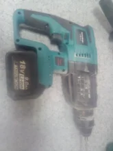 Hammer-Drill Electric-Hammer Cordless Battery--Case Rechargeable Rotary 18V Without