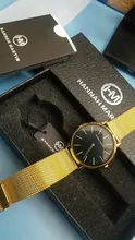 Japón Movimiento de Cuarzo de Alta Calidad 36mm hannah Martin Mujeres de Malla de Acero Inoxidable de Oro Rosa Damas Impermeable Reloj Dropshipping