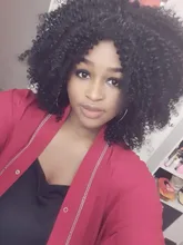 Kinky Curly Wigs Bangs Blonde Cosplay Heat-Resistant Brown Lizzy Synthetic Black Women