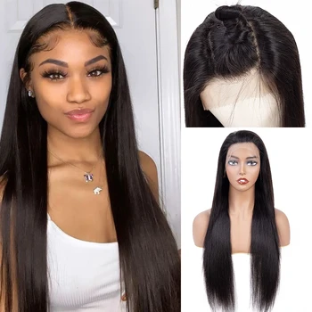 

Straight Lace Front Wig Non-Remy 360 Lace Frontal Wig 150% 13X4 Brazilian Straight Lace Front Human Hair Wigs Free to Brazil