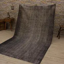 Серый турецкий коврик ручной работы, старый винтажный ковер, уникальный ковер Анатолия