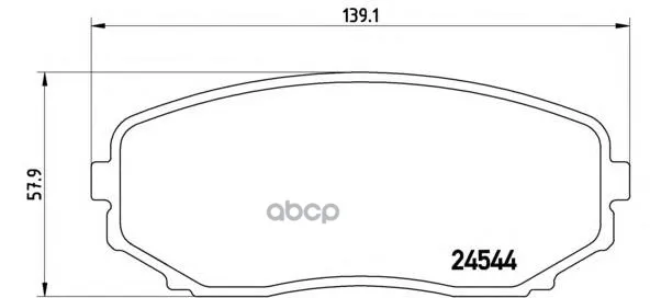Комплект Тормозных Колодок Передних Brembo P49040 Brembo арт. P49040