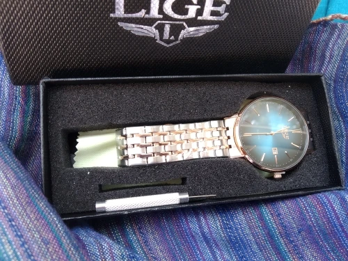 LIGE Luxury Ladies Watch Women Waterproof Rose Gold Steel Strap Women Wristwatch Top Brand Bracelet Clocks Relogio Feminino photo review