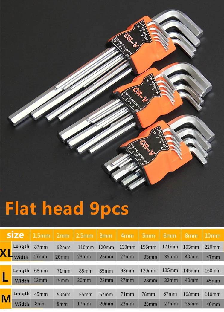Flat hand 9pcs