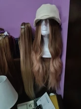 LOUIS FERR-pelucas sintéticas de pelo largo ondulado para mujeres negras, ombré, vino tinto, con flequillo, pelo resistente al calor, estilo africano y americano