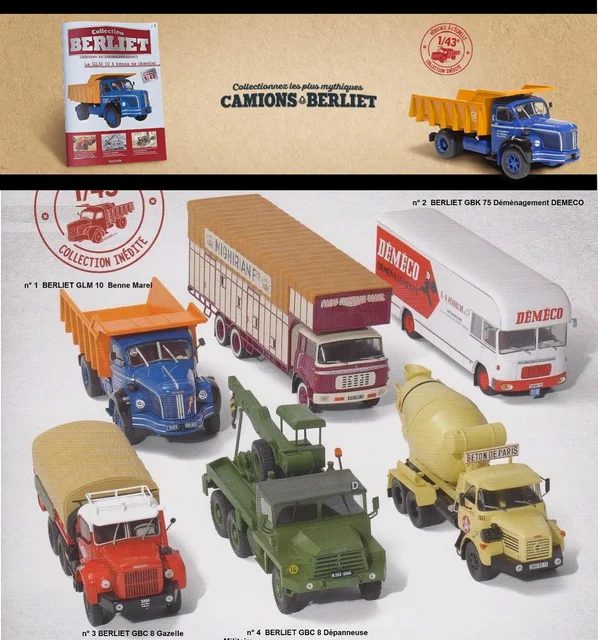 CAMION BERLIET L 64 8/R - Les Introuvables Hachette Collections