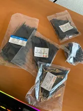 Auto-bloqueo sujetacables de Nylon de anchura 1,9 x60/80/100/120/150mm AssortedBlack de cremallera de plástico de envoltura de Cable 2,5*250 4*300 500 Uds