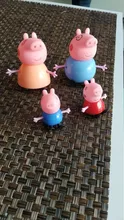 Figuras de acción de Peppa pig, George, familia de conejillos de indias, papá, mamá, Anime Original, juguetes para niños, regalo de Navidad