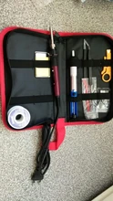 Soldering-Iron-Set-Kit Flux-Tips-Stand Electric Digital 220V 80W 110V with Tin-Wire-Tool-Bag