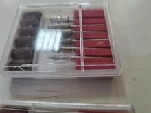 Juego de brocas para uñas, 6 uds., barra de 2,35, banda de lijado de 6,35mm, para máquina de lijado eléctrica profesional, herramientas de manicura y pedicura