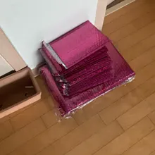 Bolsa de correo de burbujas de 20 piezas, película de aluminio, bolsa de burbuja de radio de oro rosa, bolsa de espuma impermeable, bolsa de embalaje Express, bolsa de vestido grande