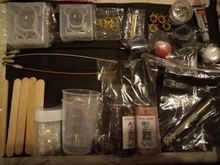 DIY resina epoxi Oso de goma con letras moldes joyería herramienta de fabricación Kit con pegamento de resina AB llavero kit DIY regalo