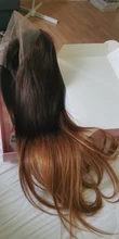 Peluca con malla Frontal de cabello humano para mujer, postizo de encaje Frontal 13x4, Color marrón y Rubio, ombré, pelo Remy brasileño de 2/27 colores