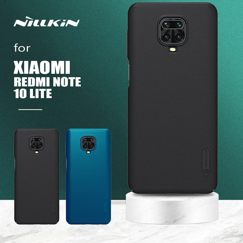 

Чехол Nillkin для Xiaomi Redmi Note 10 Lite, суперматовый чехол, жесткая защитная задняя крышка из поликарбоната для Xiaomi Redmi Note 10 Lite, чехол