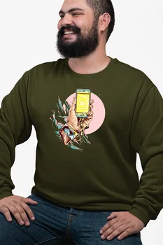 

Angemiel Wear Phone Captive Green Men 'S Sweatshirt