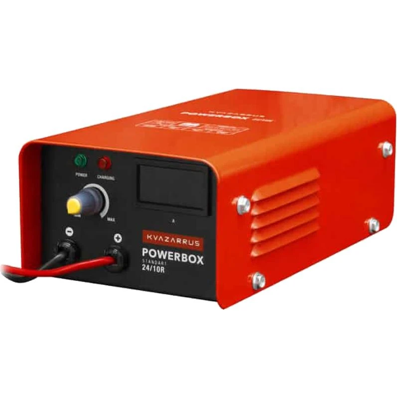 Пуско-зарядное устройство KVAZARRUS PowerBox 24/10R (200 А/ч; 10 А; амперметр; ускоренная зарядка; защита от перегрева;